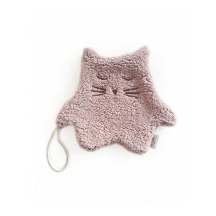 MALOMI KIDS Držátko na dudlík/muchláček Kitten Pink