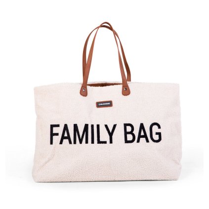 CHILDHOME Cestovní Taška Family Bag Teddy Off White