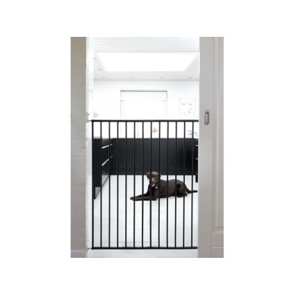 BABY DAN Zábrana Pet Gate Streamline Black 63,5-107 cm