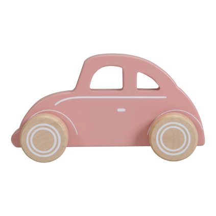 LITTLE DUTCH Autíčko dřevěné Pink