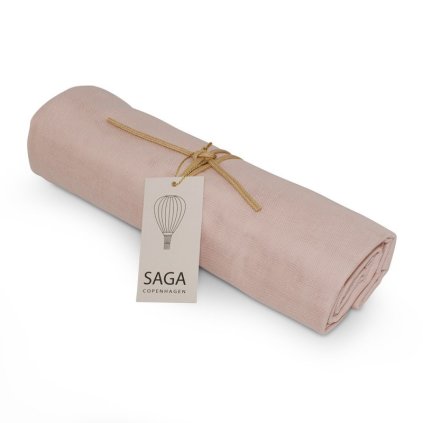 SAGA COPENHAGEN Hula Swaddle 100 x 100 cm Misty Rose