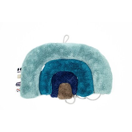 SNOOZEBABY AMSTERDAM Rainbow Puzzle Gray Mist