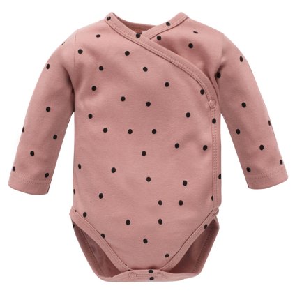 PINOKIO Tres Bien Zavinovací body s dlouhým rukávem Pink Dots