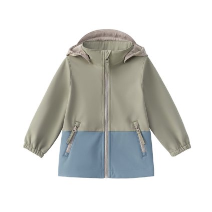 LEOKID Softshellová bunda Color Block Wood Sage