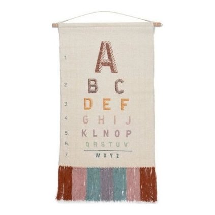 KIDSDEPOT Beta Závěsná dekorace ABC