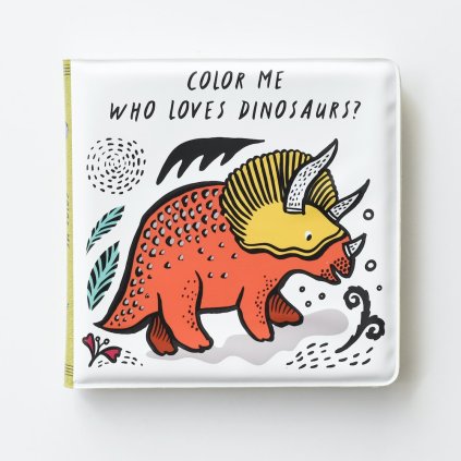 WEE GALLERY Knížka vodní malování Color Me Dinosaurus