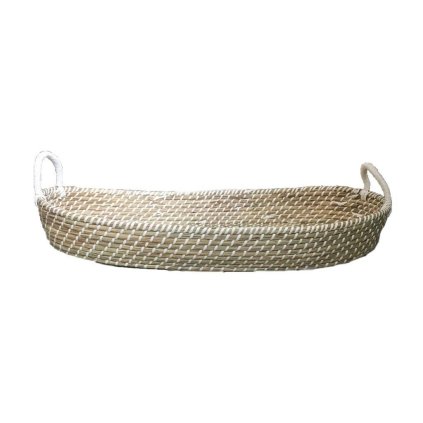 AHOJBABY Přebalovací košík pro miminko Smart Basket Natural + podložka