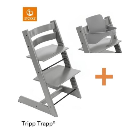 STOKKE Set Tripp Trapp Židlička + Baby set2 Storm Grey