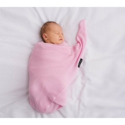 LULLALOVE Lehká bambusová dečka Růžová