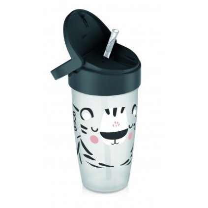 LOVI Můj hrníček se slámkou Active 350 ml Salt & Pepper