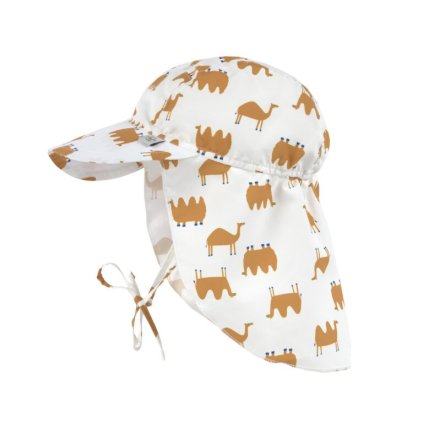 LÄSSIG Sun Protection Flap Hat Camel Nature