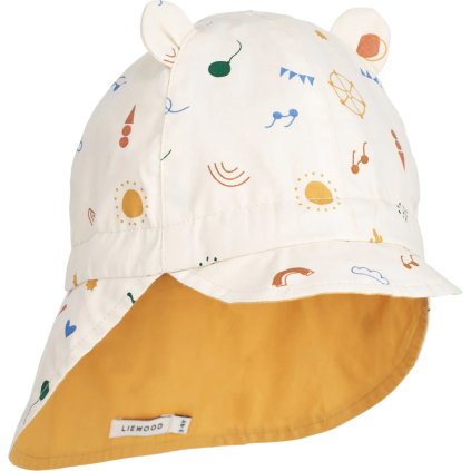 LIEWOOD Gorm Oboustranný klobouček Amusement Park/Sandy