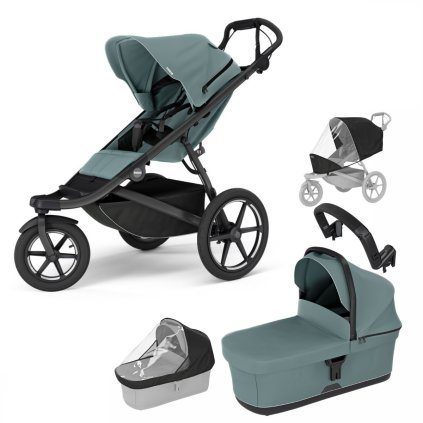 THULE Urban Glide 3 Kompletní kočárek Mid Blue/Mid Blue + příslušenství