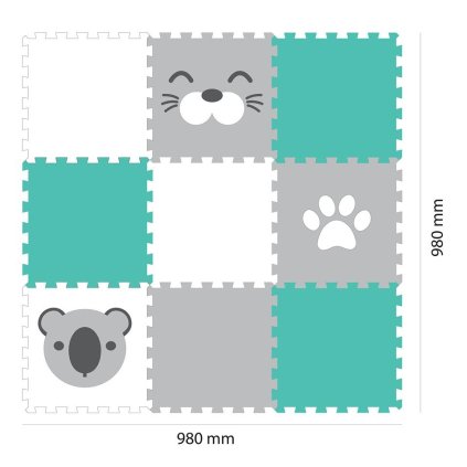 VYLEN Minideckfloor podlaha 9 dílů koala, tuleň, tlapka
