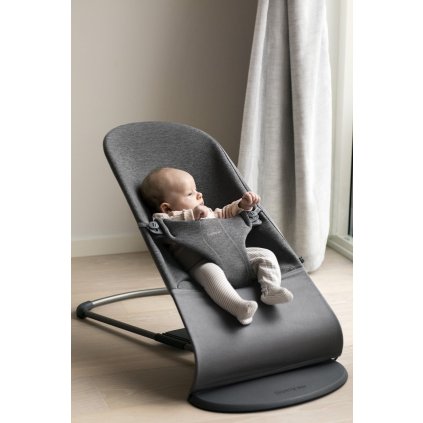 BABYBJÖRN Lehátko Ballance Bliss Charcoal/Grey 3D Jersey