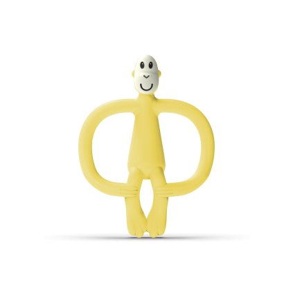 MATCHSTICK MONKEY Kousátko a zubní kartáček bez ocasu Yellow