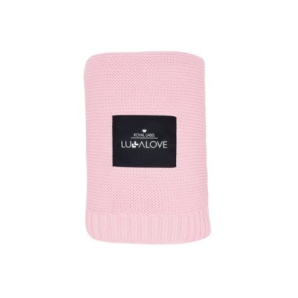 LULLALOVE Bambusová dečka Candy Růžová