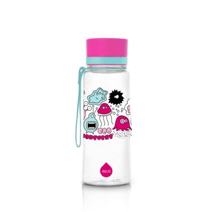 EQUA Plastová láhev Pink Monsters 600 ml