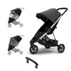 THULE Spring Zvýhodněný set Aluminium Shadow Grey + madlo + pláštěnka + moskytiera