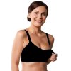 CARRIWELL podprsenka na kojení bezešvá s klipem černá