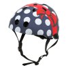 MINI HORNIT Dětská přilba s blikačkou Puntíky