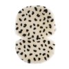 BINIBAMBA Kožešinová Merino Vložka do kočárku Leopard Peanut
