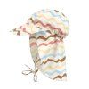 LÄSSIG Sun Protection Flap Hat Waves Sea Salt