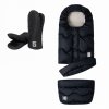 LEOKID Set Fusak Transformer Black + rukavice na kočárek Black