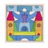 GOKI Dřevěné stavební puzzle Hrad Funkelstein