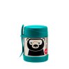 3 SPROUTS Stainless Steel Termoska na jídlo + vidlička Bear Teal