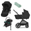 CYBEX Zvýhodněný set Gold EOS Lux Moon Black + Aton B2 i-Size Black + Deka Sage Green