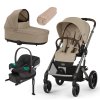 CYBEX Zvýhodněný set Gold Balios S Lux + Carry Cot S Almond Beige + Aton B2 i-Size + Deka Sand