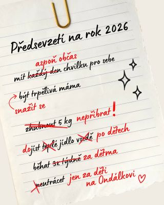 Novoroční předsevzetí. Realita mateřství. A i tak je to víc než dost. ❤️ #ondalek #predsevzeti #maminka #rodicovstvi...