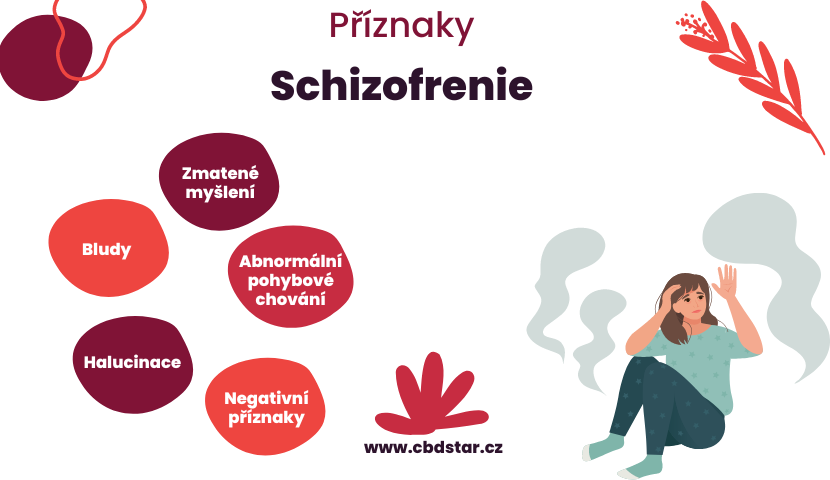 příznaky schizofrenie