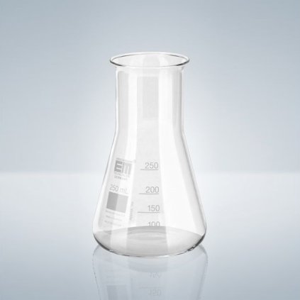 Baňka Erlenmeyer s širokým hrdlem, BORO-3.3 (Objem 25 ml)