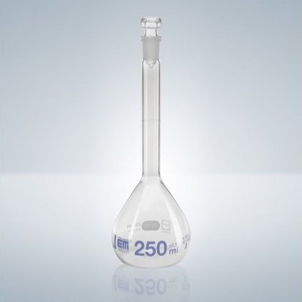 Odměrná baňka se skleněným uzávěrem a zábrusem, čiré sklo, třída A (Varianta NZ-7/16, Objem 5 ml)