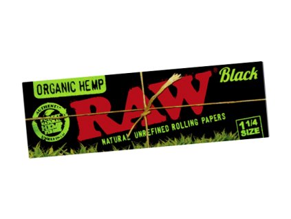 kratke cigaretove papirky raw black organic