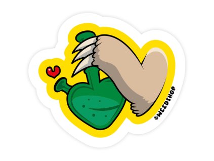 samolepka lenochod s bongem