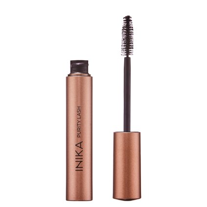 Purity Lash Mascara front lid off by Inika Organic copy