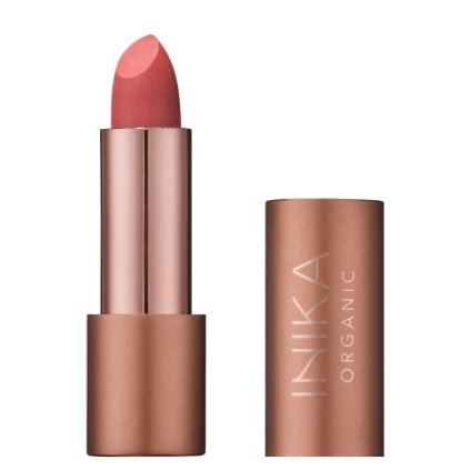 Lipstick Poppy front lid off by Inika Organic