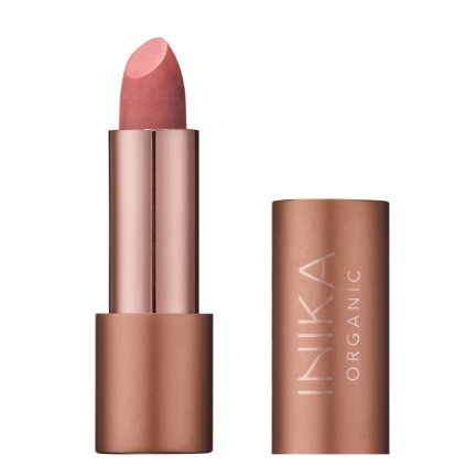 Lipstick Spring Bloom front lid off by Inika Organic