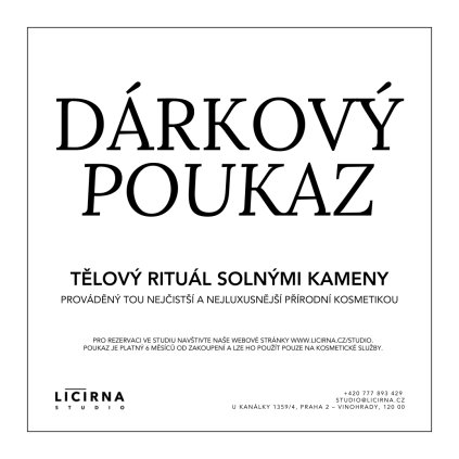 Líčírna Studio VOUCHER Tělový rituál