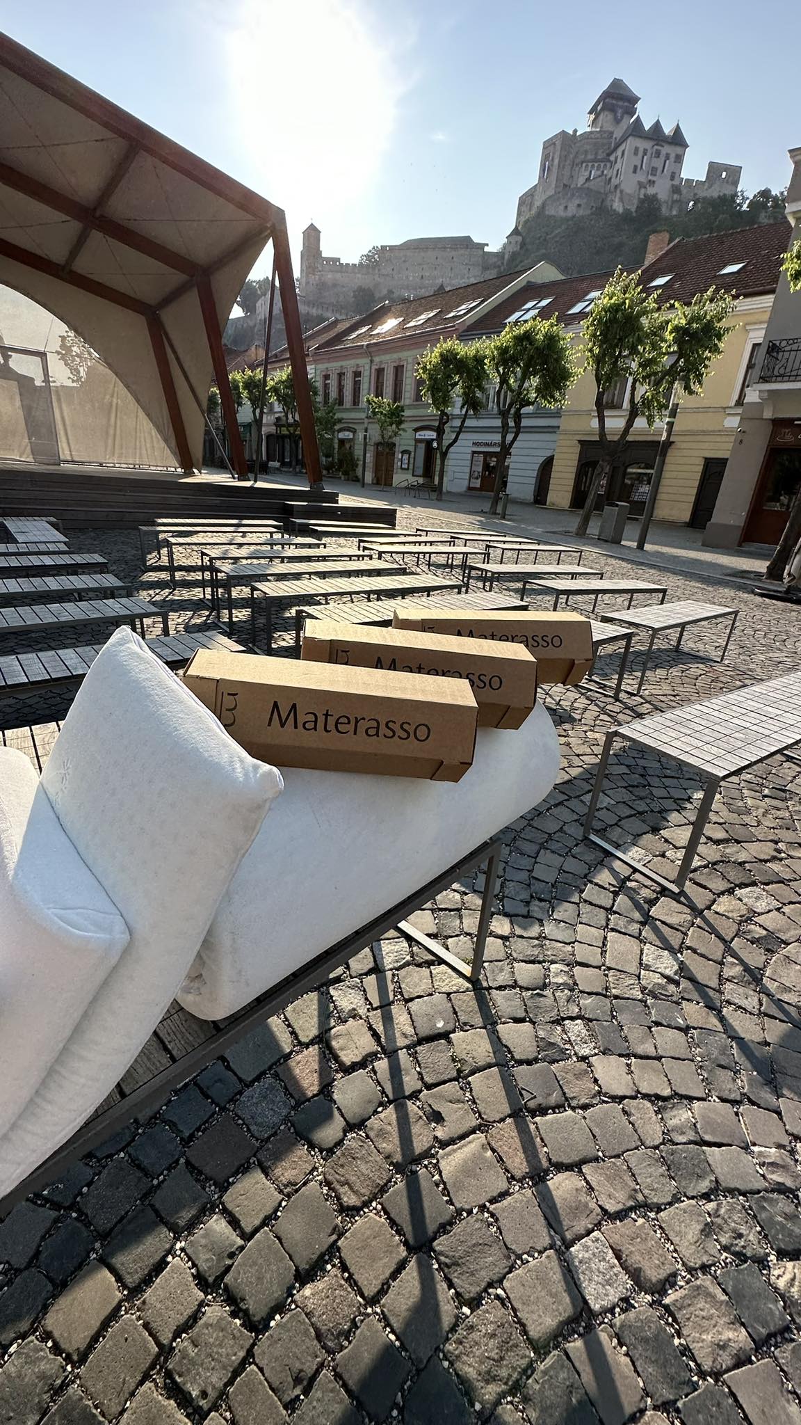 anatomicke vankuse od materasso v trencine na namesti