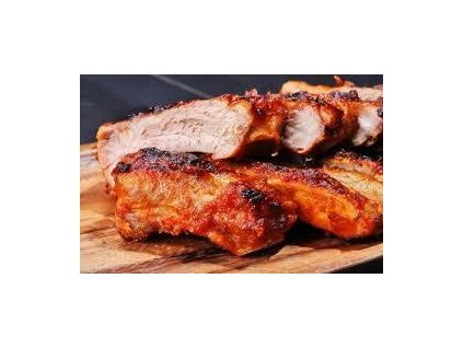 GRILOVANÁ VEPŘOVÁ ŽEBRA BBQ 1kg