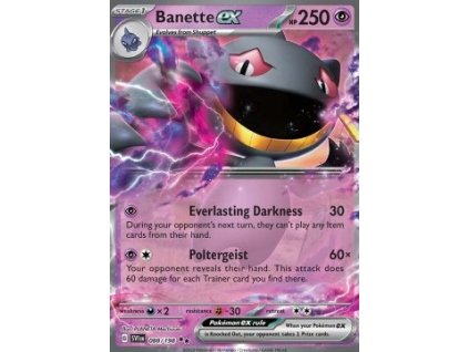 SV1en 088/198 Banette ex - Scarlet & Violet