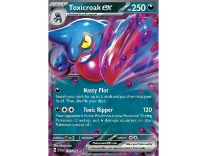 SV1en 131/198 Toxicroak ex - Scarlet & Violet