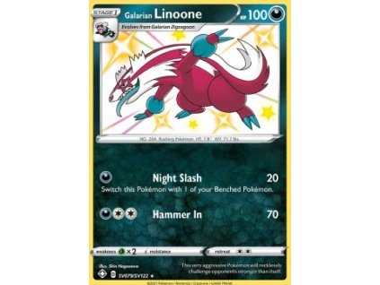 SV079/SV122 Galarian Linoone - Shining Fates