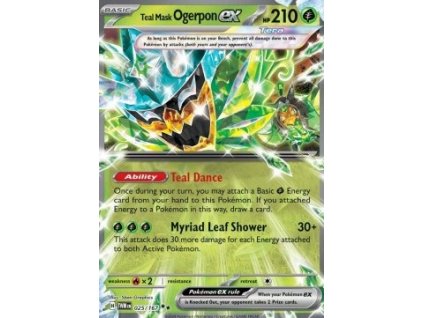 TWM 025/167 Teal Mask Ogerpon ex - Twilight Masquerade