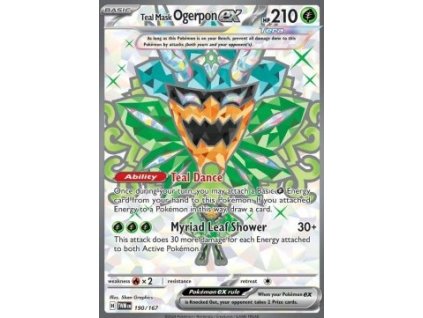 TWM 190/167 Teal Mask Ogerpon ex - Twilight Masquerade