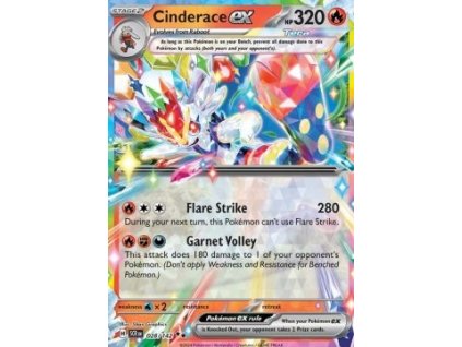 SCR 028/142 Cinderace ex - Stellar Crown